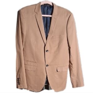 Men's Tan Blazer Skinny Fit by Nocturnal